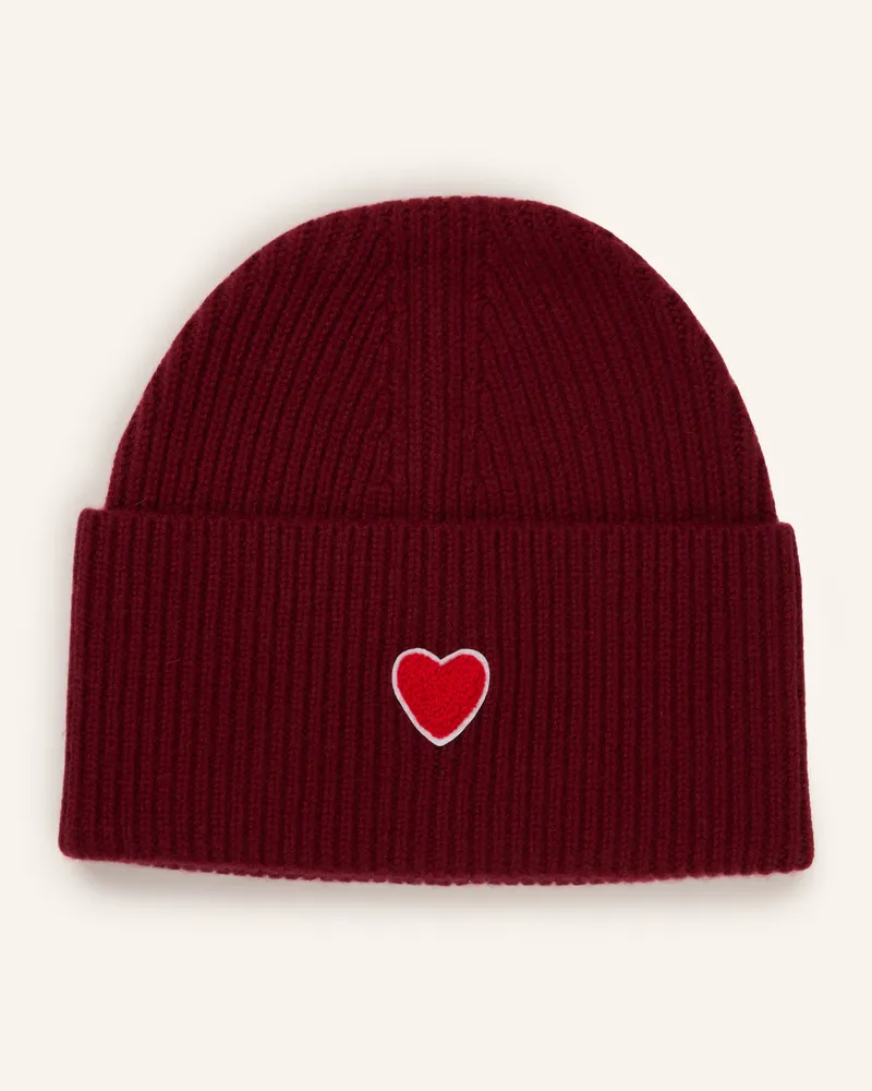 Darling Harbour Mütze Mit Cashmere rot Bordeaux