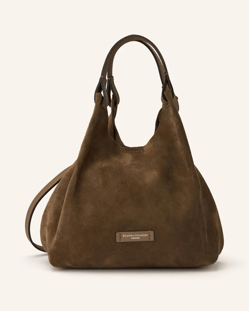 Gianni Chiarini Hobo-Bag DUA MEDIUM mit Pouch Khaki