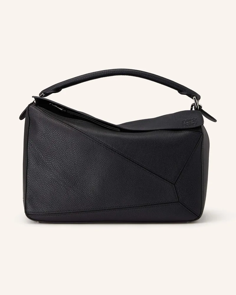 Loewe Handtasche Puzzle Large schwarz Schwarz