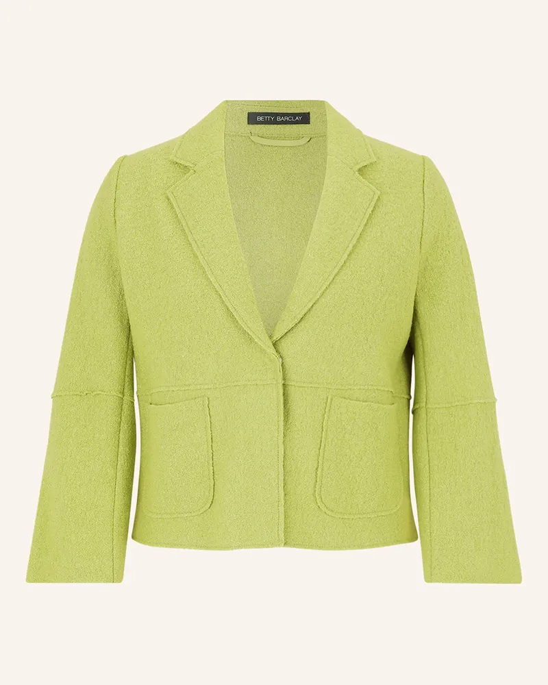 Betty Barclay Bouclé-Blazer mit 3/4-Arm Hellgrün