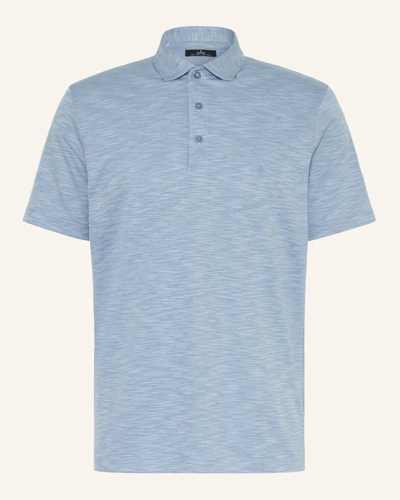 Ragman Jersey-Poloshirt blau Hellblau