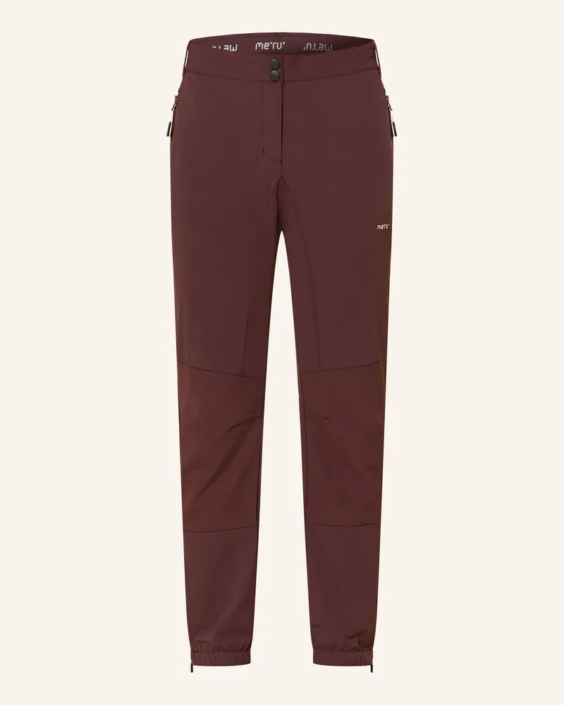 me°ru' Trekkinghose Doncaster braun Dunkelrot