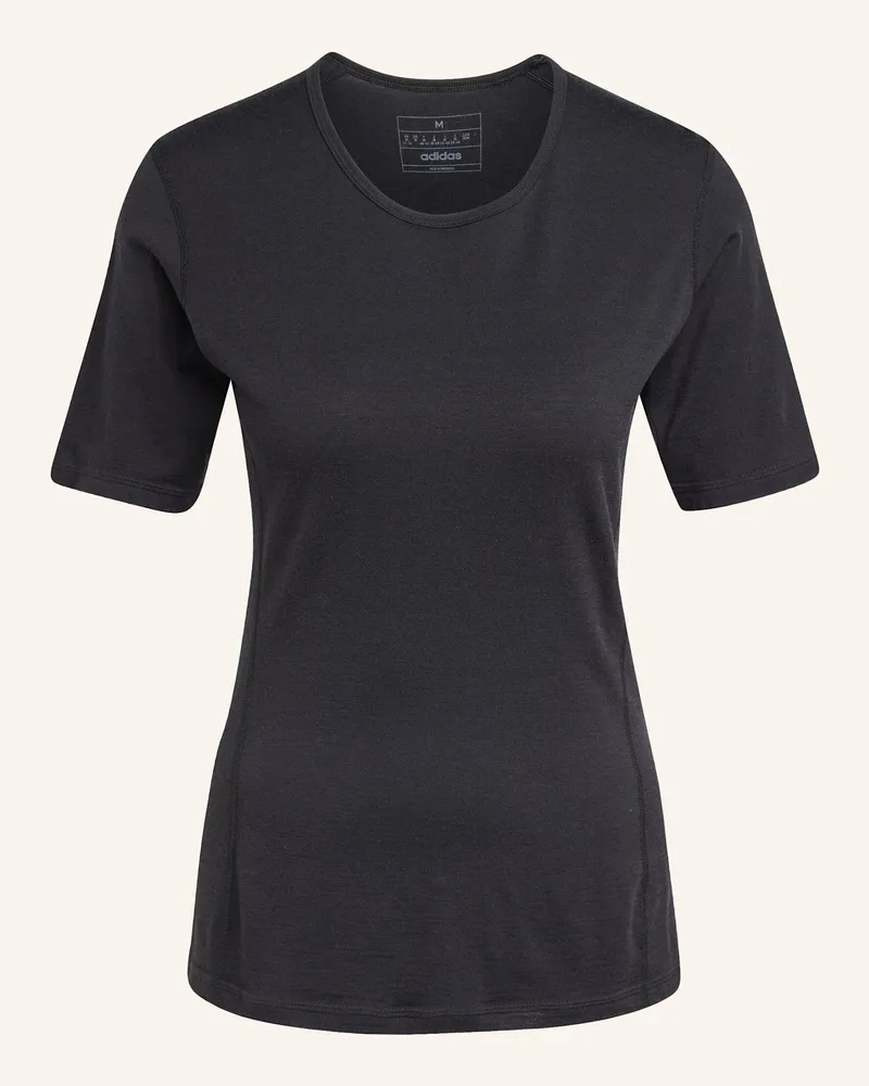 adidas XPERIOR MERINO 200 BASELAYER T-SHIRT Schwarz