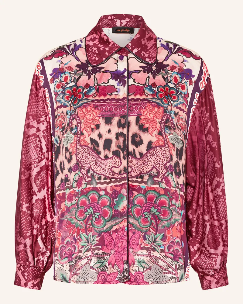 Miss Goodlife Satinbluse Pink