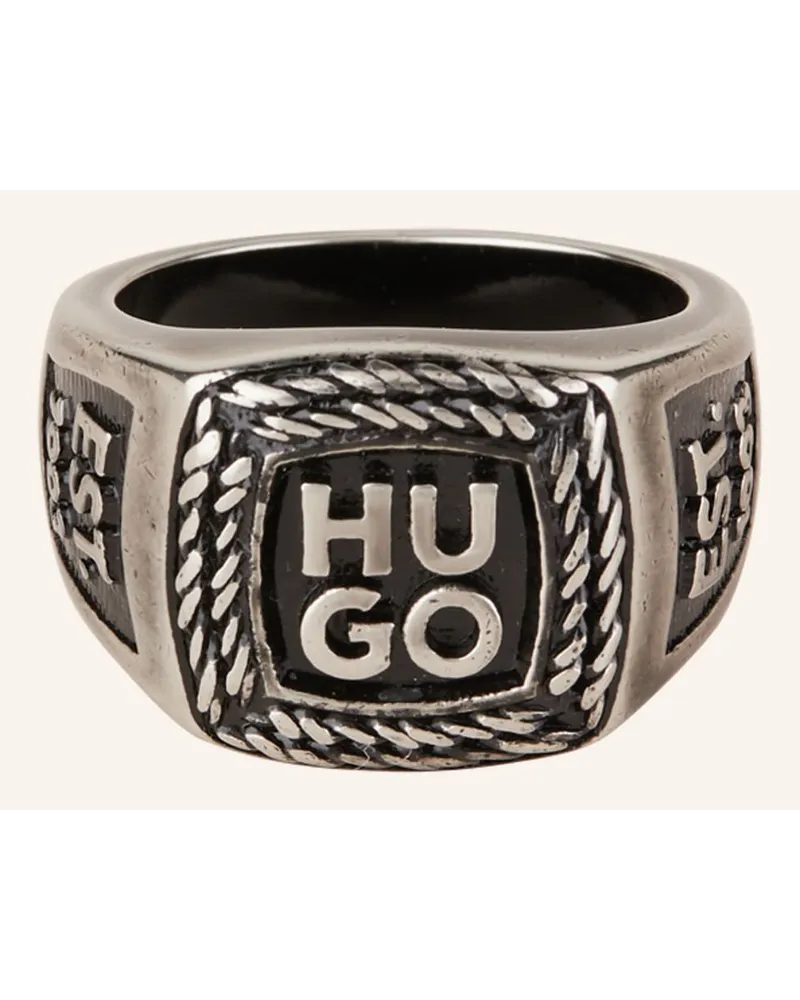 HUGO BOSS Ring E-STACKED Grau