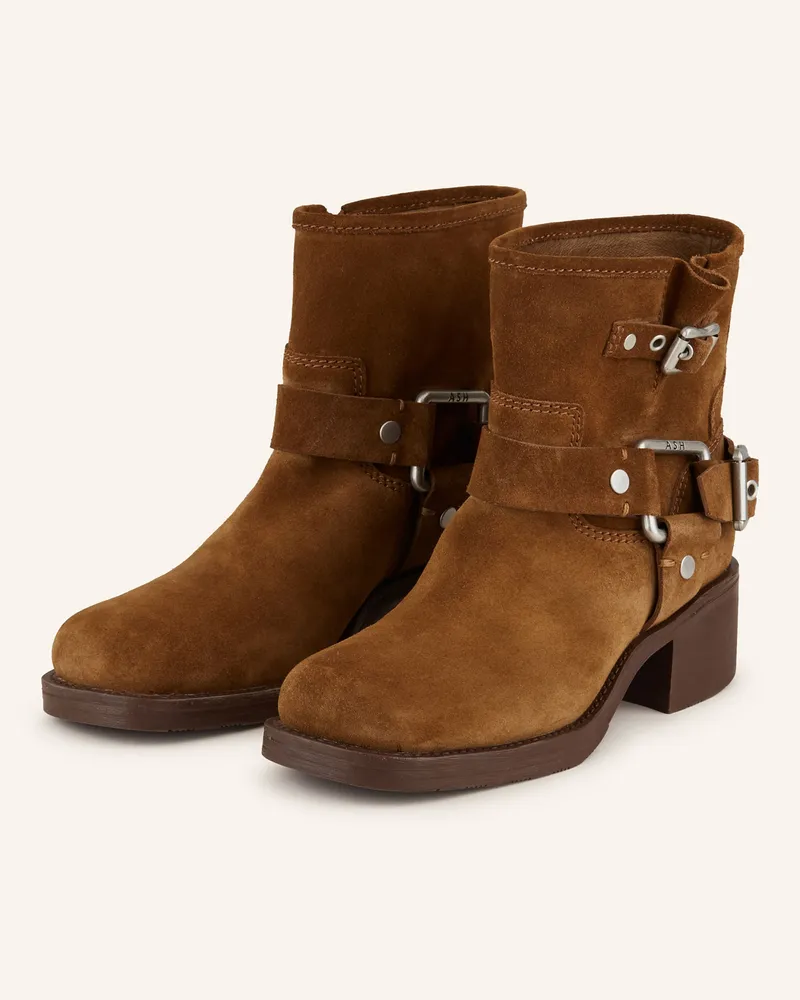 ash Biker Boots Texas braun Braun