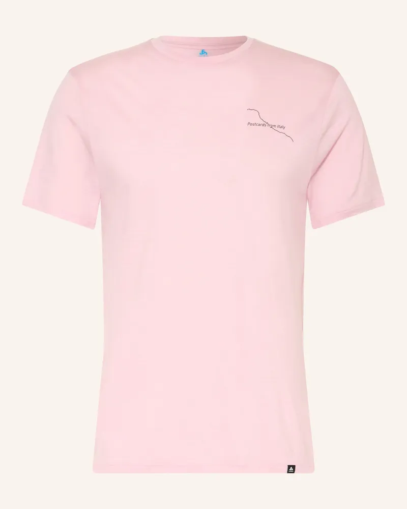 Odlo T-Shirt Postcards Aus Merinowolle pink Pink