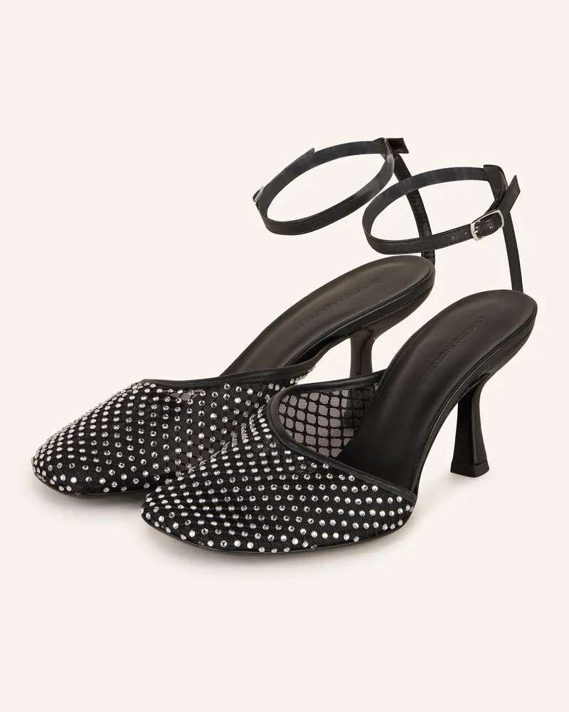 Christopher Esber Slingpumps MINETTE mit Schmucksteinen Schwarz
