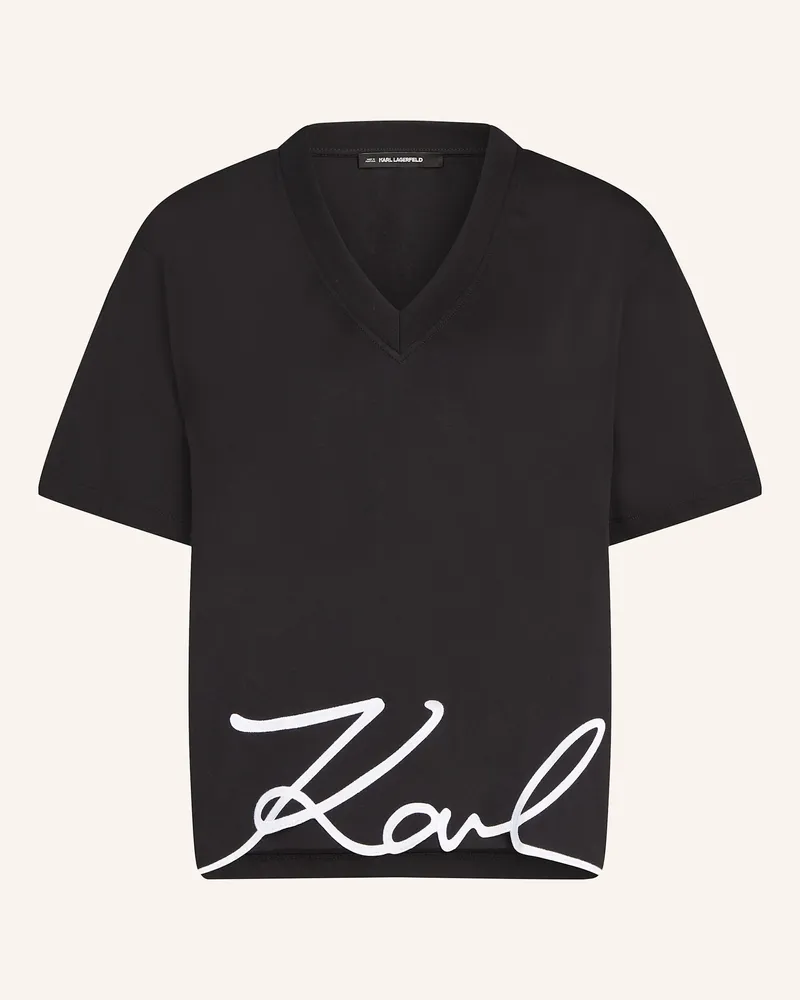 Karl Lagerfeld T-Shirt schwarz Schwarz