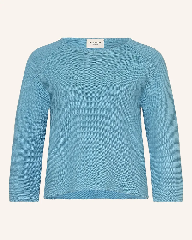 Max Mara Pullover Addotto Mit 3/4-Arm blau Hellblau