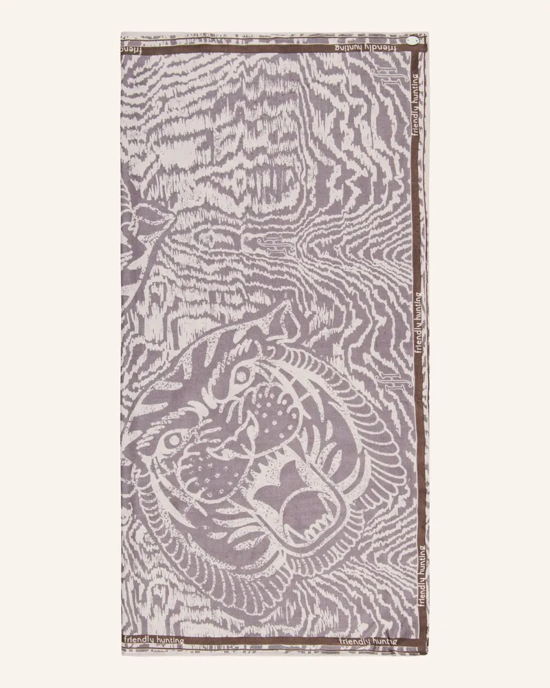 Friendly Hunting Seidentuch grau Taupe