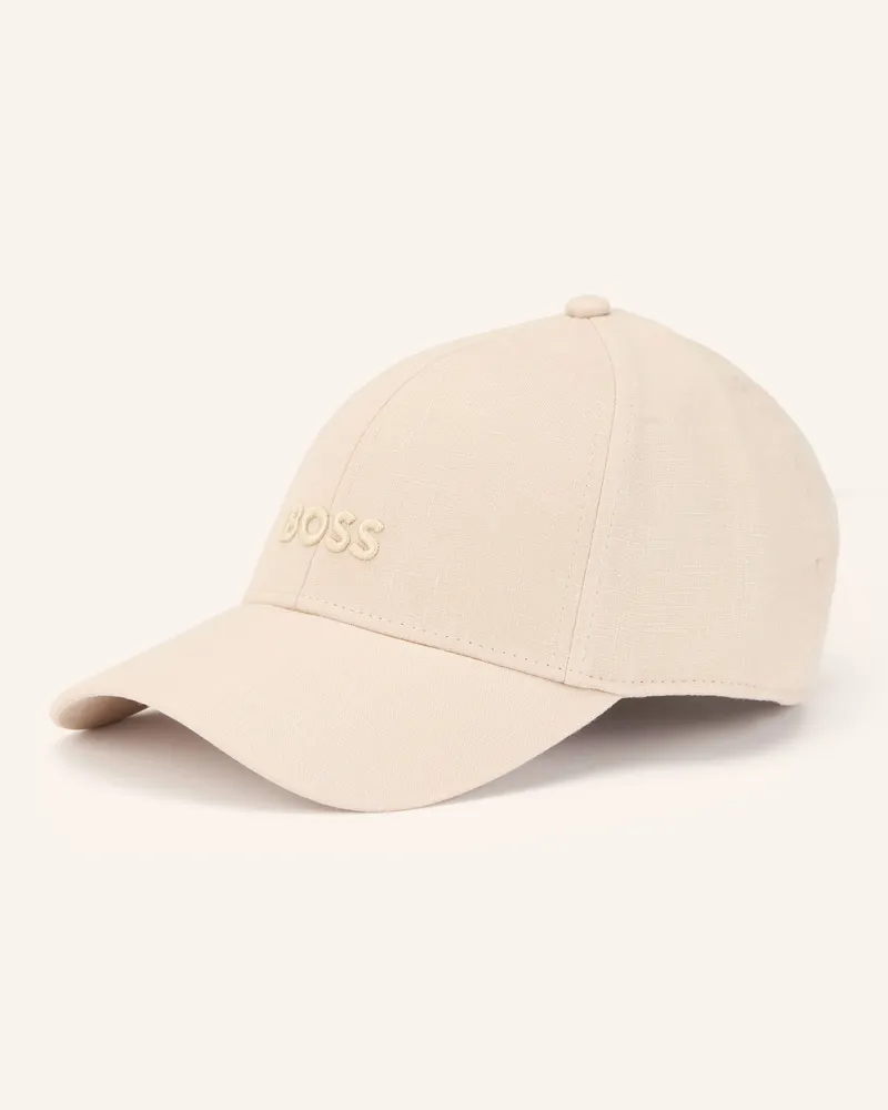 HUGO BOSS Leinen-Cap ZED Beige