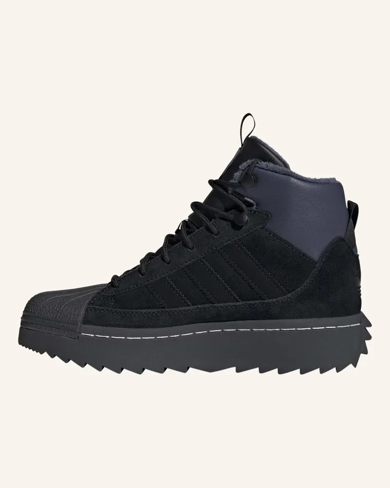 adidas SUPERSTAR WINTERIZED TREK SCHUHE FÜR KINDER Schwarz