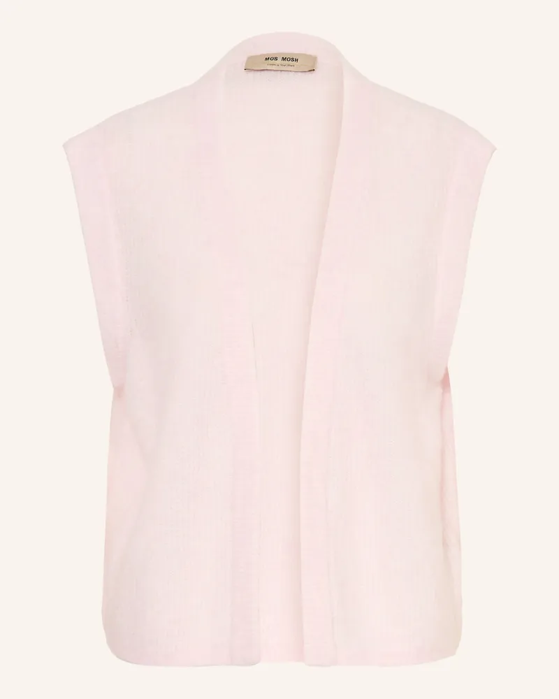 Mos Mosh Strickweste Mmthora Mit Alpaka rosa Hellrosa