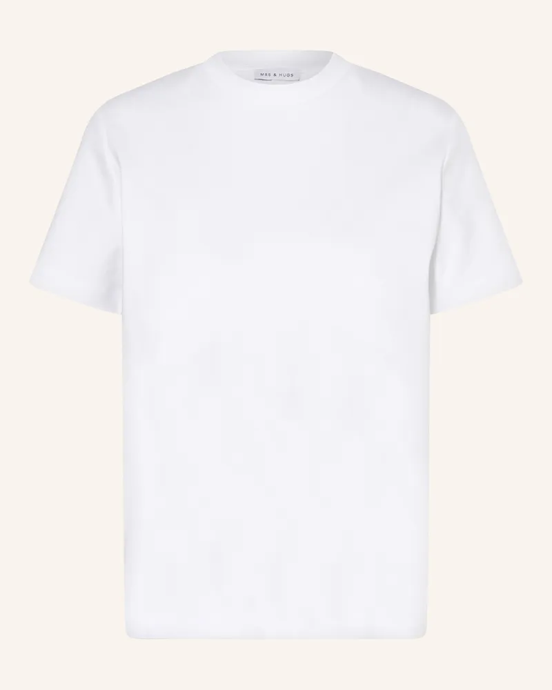 Mrs & HUGS T-Shirt Weiss