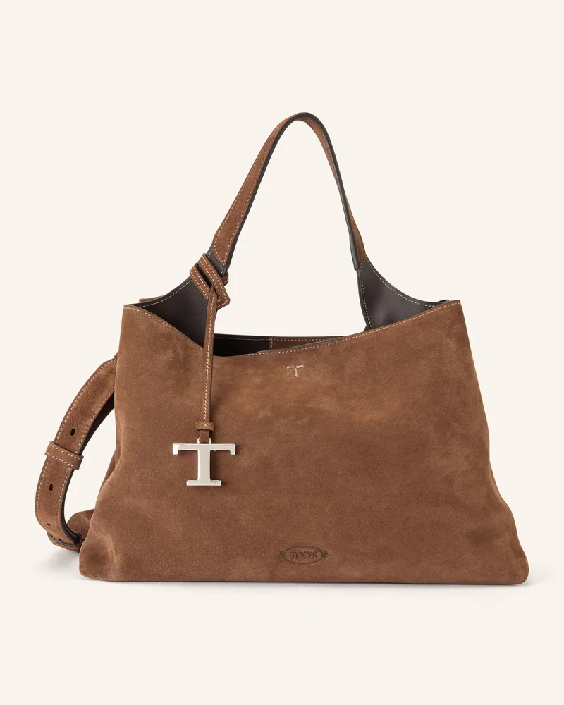TOD'S Handtasche braun Cognac