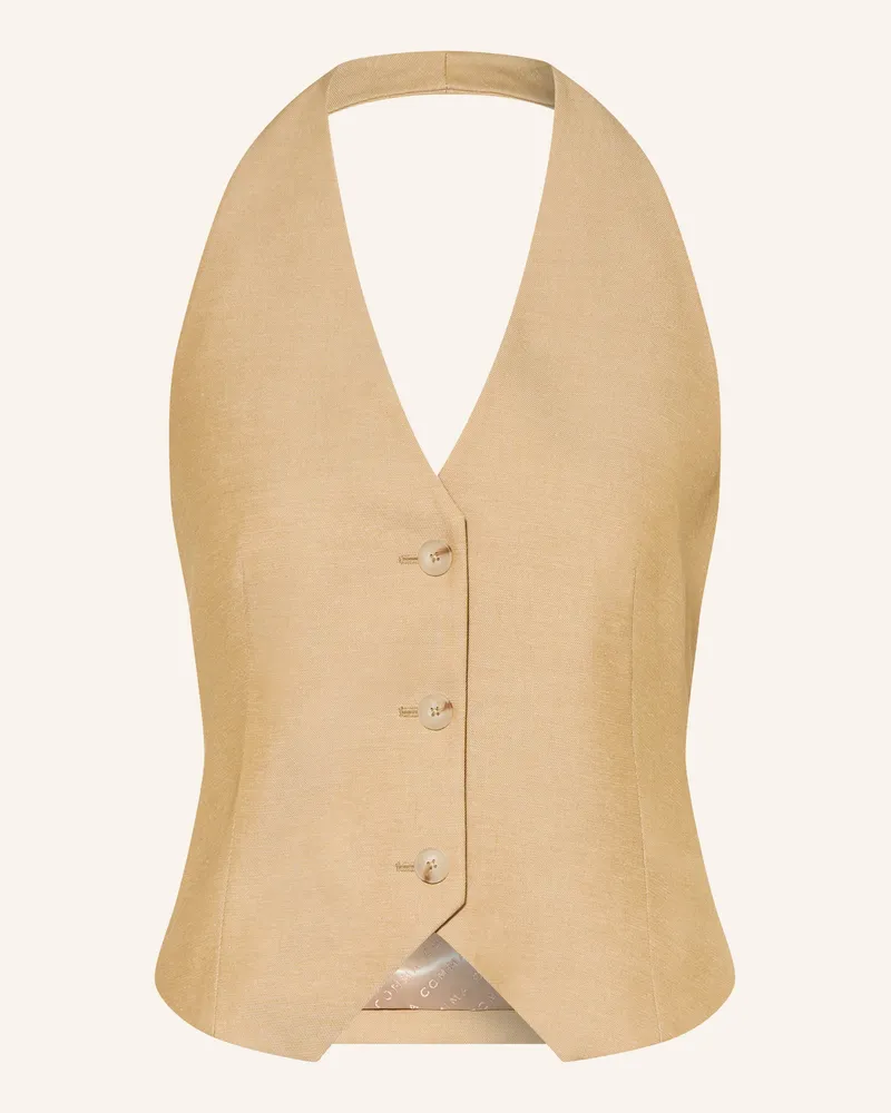 COMMA Blazerweste beige Hellbraun