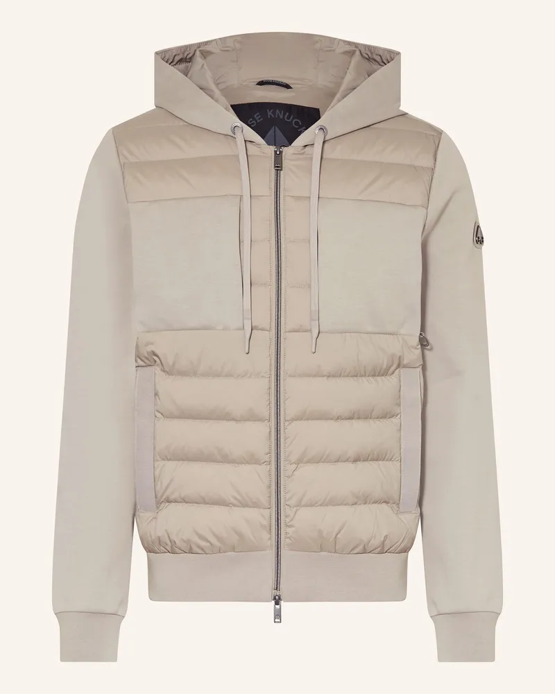 Moose Knuckles Jacke GARNIER im Materialmix Taupe