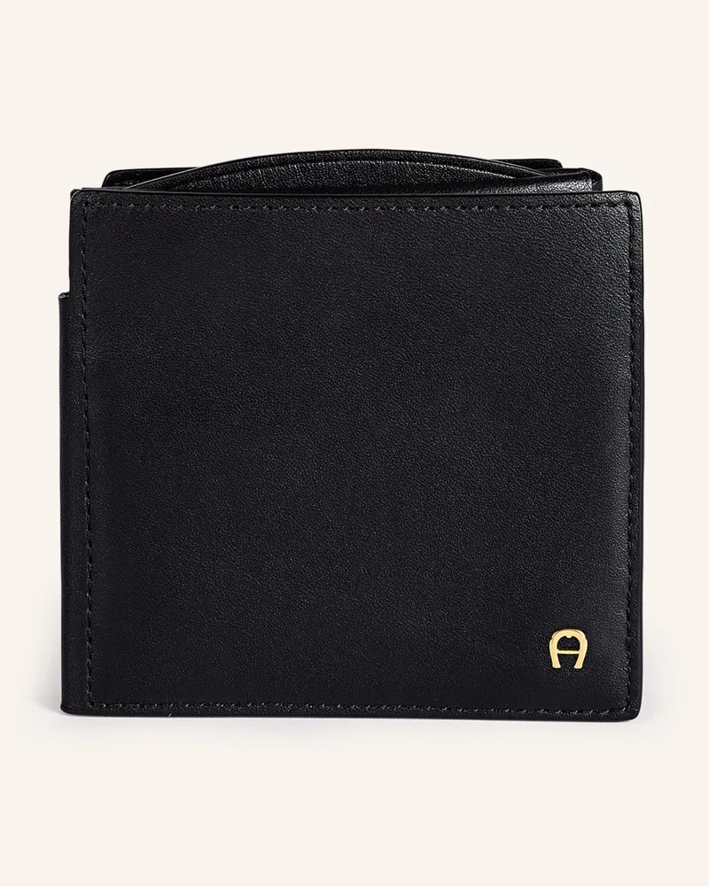 Aigner Geldbörse Basics schwarz Schwarz