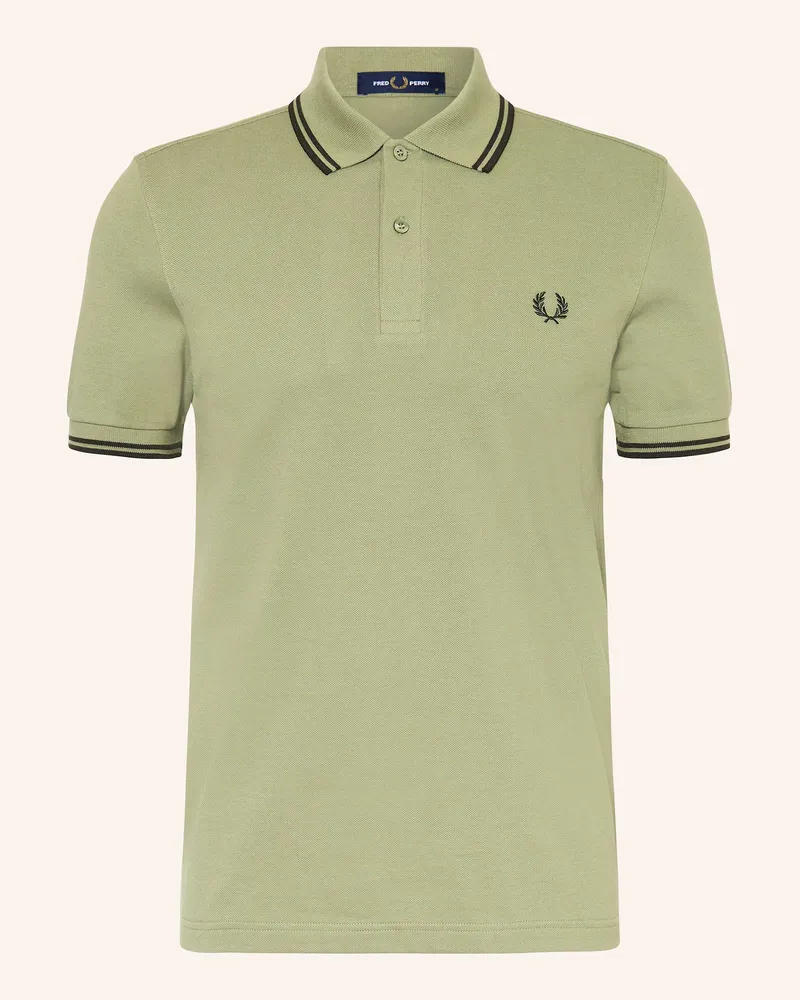 Fred Perry Piqué-Poloshirt Oliv