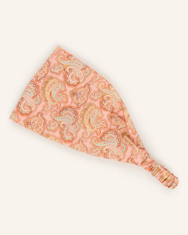 Etro Haarband Aus Seide rosa Hellrot