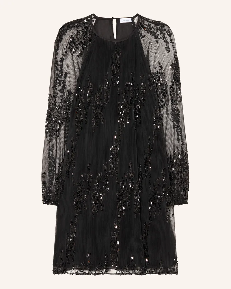 Darling Harbour Plisseekleid Mit Pailletten schwarz Black