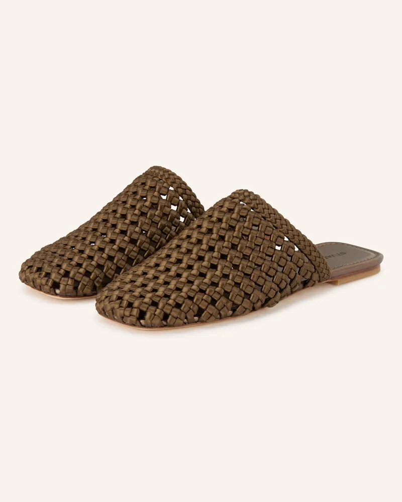 Stuart Weitzman Mules Marina gruen Oliv