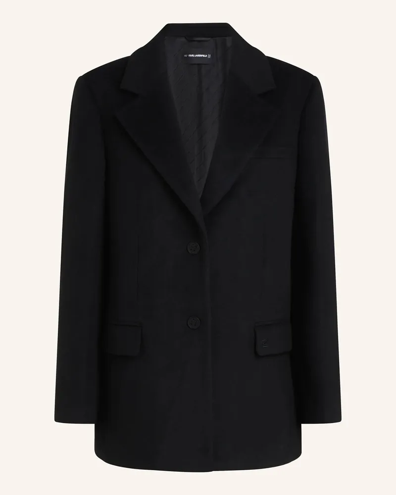 Karl Lagerfeld Mantel schwarz Schwarz