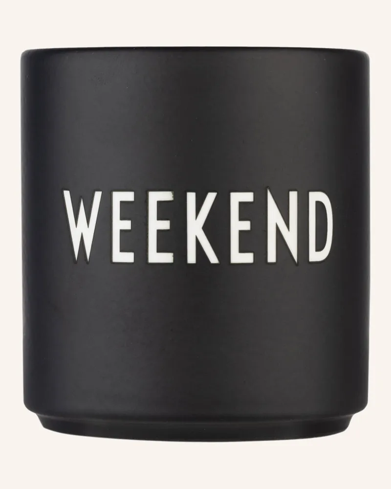 DESIGN LETTERS Becher Weekend schwarz Schwarz