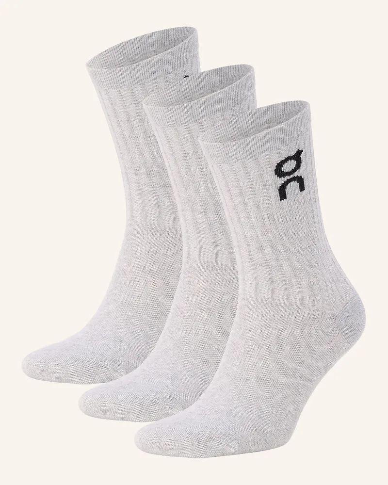 ON 3er-Pack Socken High grau Hellgrau