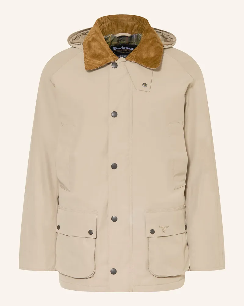 Barbour Jacke WINTER ASHBY mit abnehmbarer Kapuze Beige