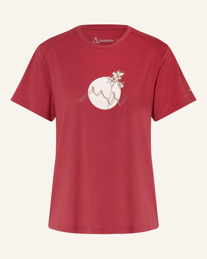 Schöffel T-Shirt HABERSPITZ Dunkelrot