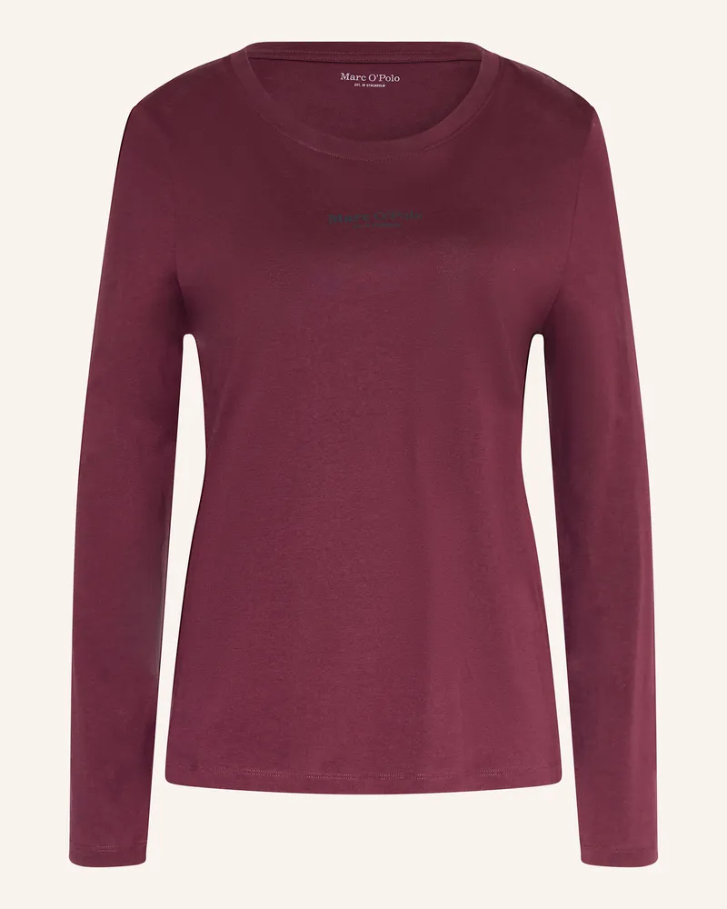 Marc O'Polo Schlafshirt Dunkelrot