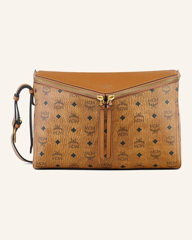 MCM Umhängetasche Cognac