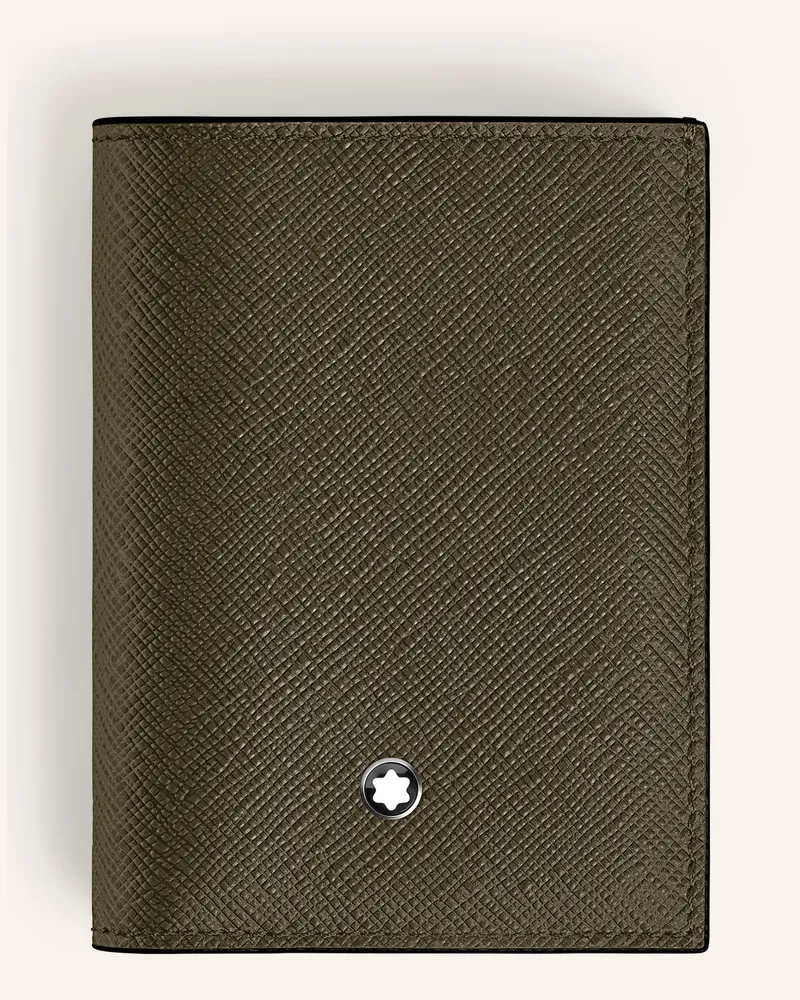Montblanc Saffiano-Geldbörse Sartorial gruen Oliv