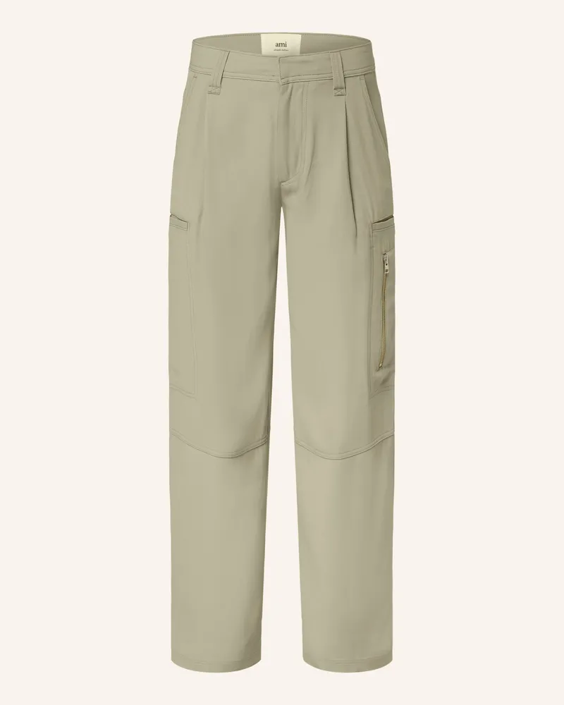 AMI Paris Cargohose Hellgrün