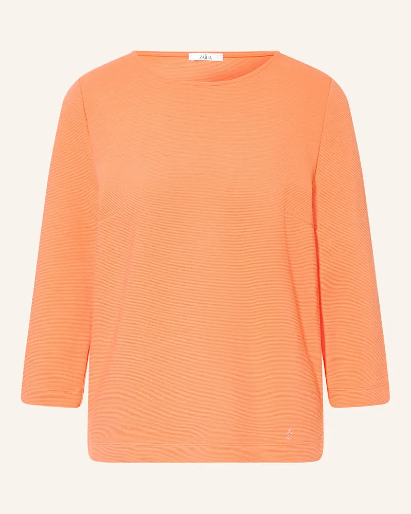 ZAíDA Shirt mit 3/4-Arm Hellorange