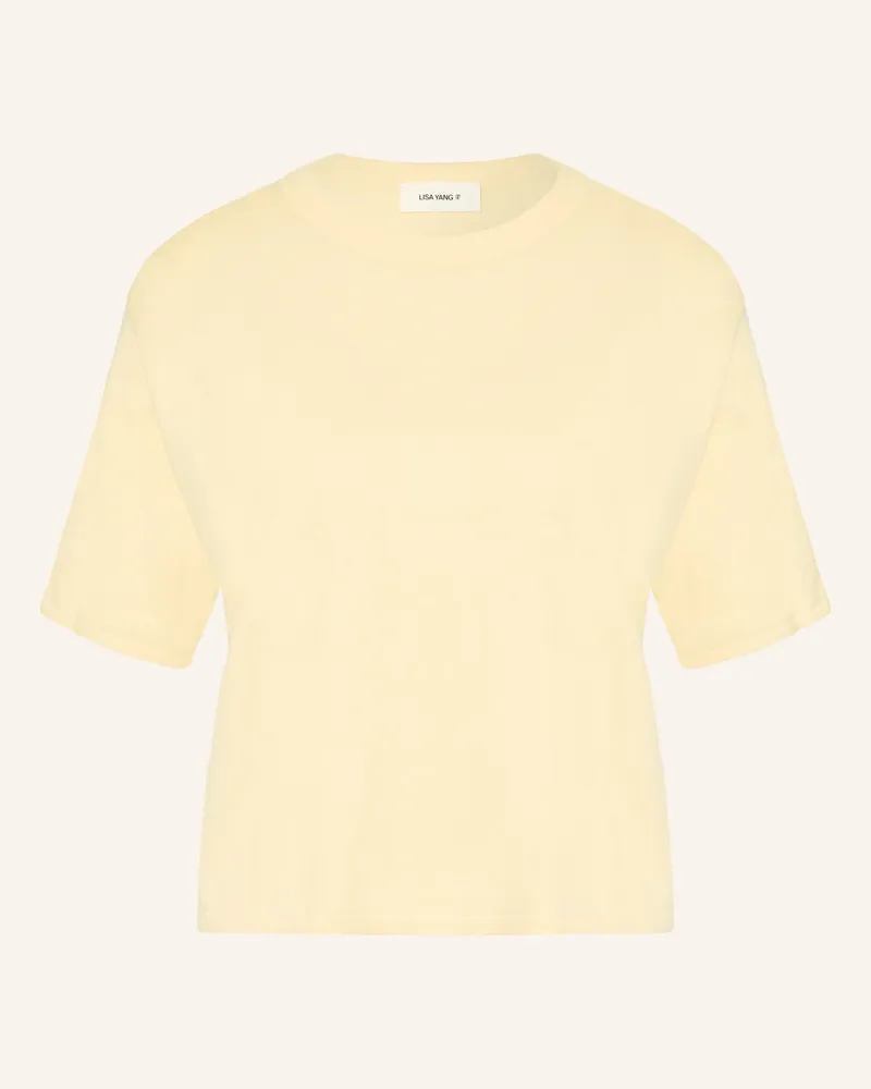 Lisa Yang Strickshirt Mit Cashmere gelb Hellgelb