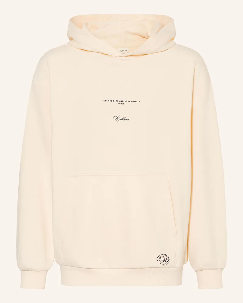 S.Oliver Hoodie weiss Creme