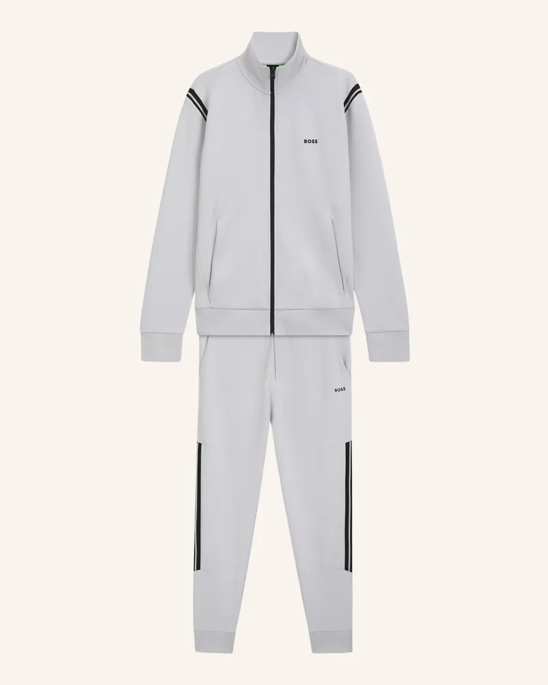 HUGO BOSS Sweatshirt Tracksuit Set Regular Fit grau Hellgrau