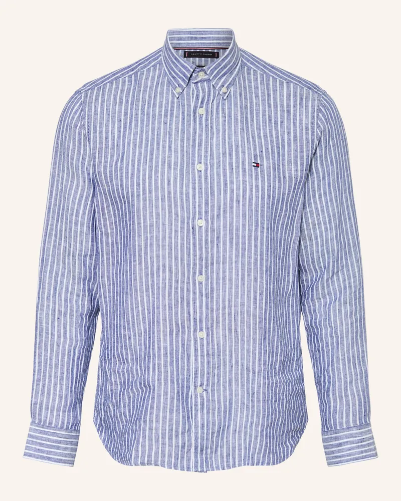 Tommy Hilfiger Leinenhemd Regular Fit blau Blau