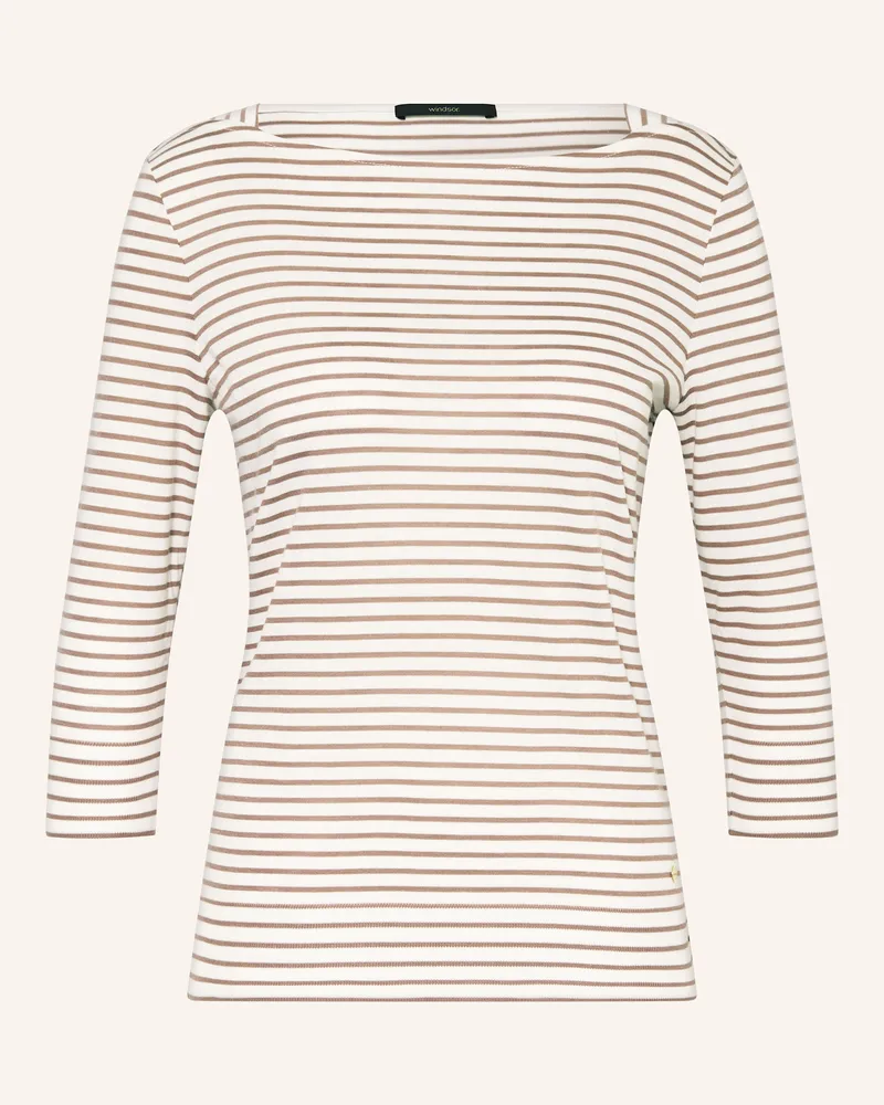 windsor. Shirt mit 3/4-Arm Weiss