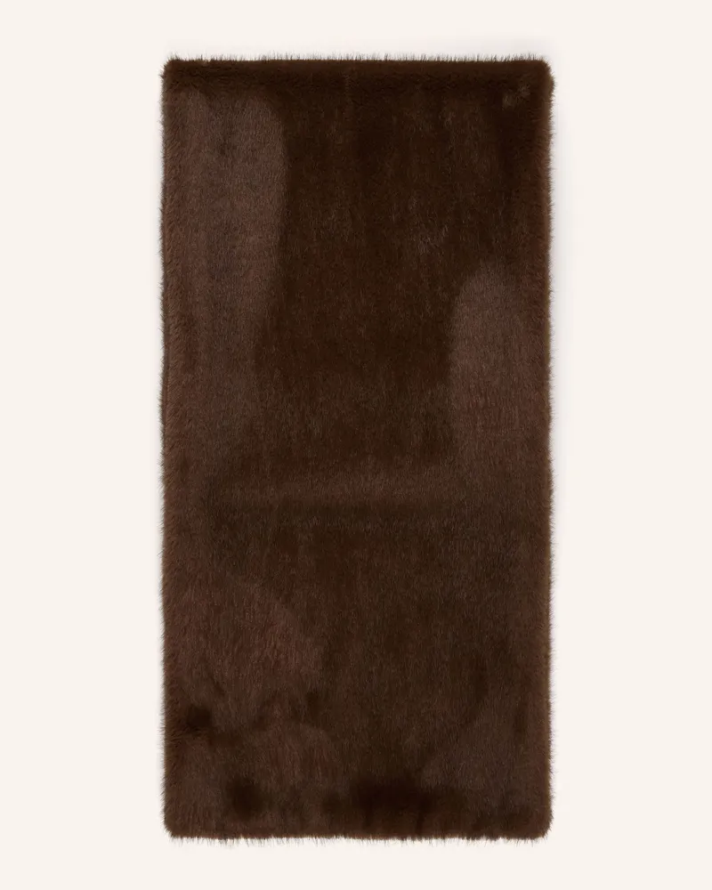 Luisa Cerano Kunstfell-Schal braun Dunkelbraun