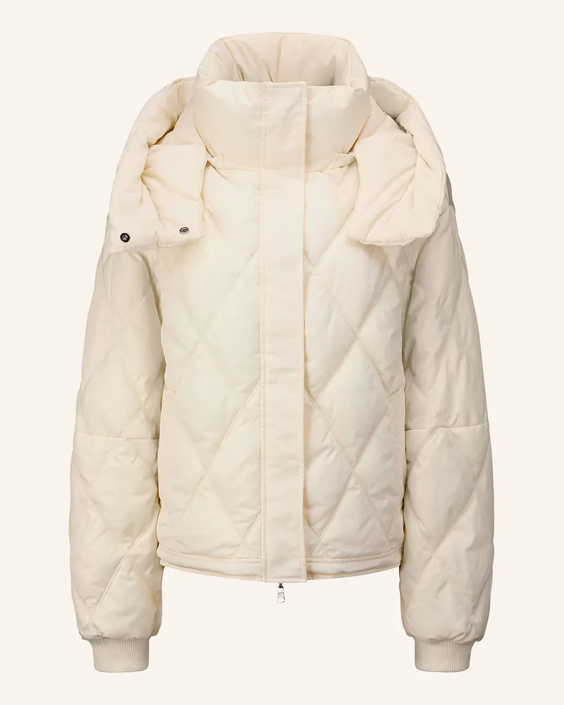 Riani Steppjacke Zum Wenden Mit Abnehmbarer Kapuze gelb Ecru