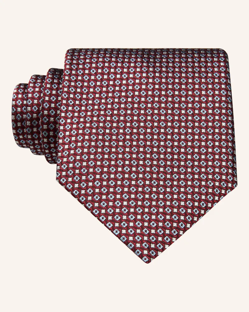 HUGO BOSS Krawatte Mit Seide rot Dunkelrot