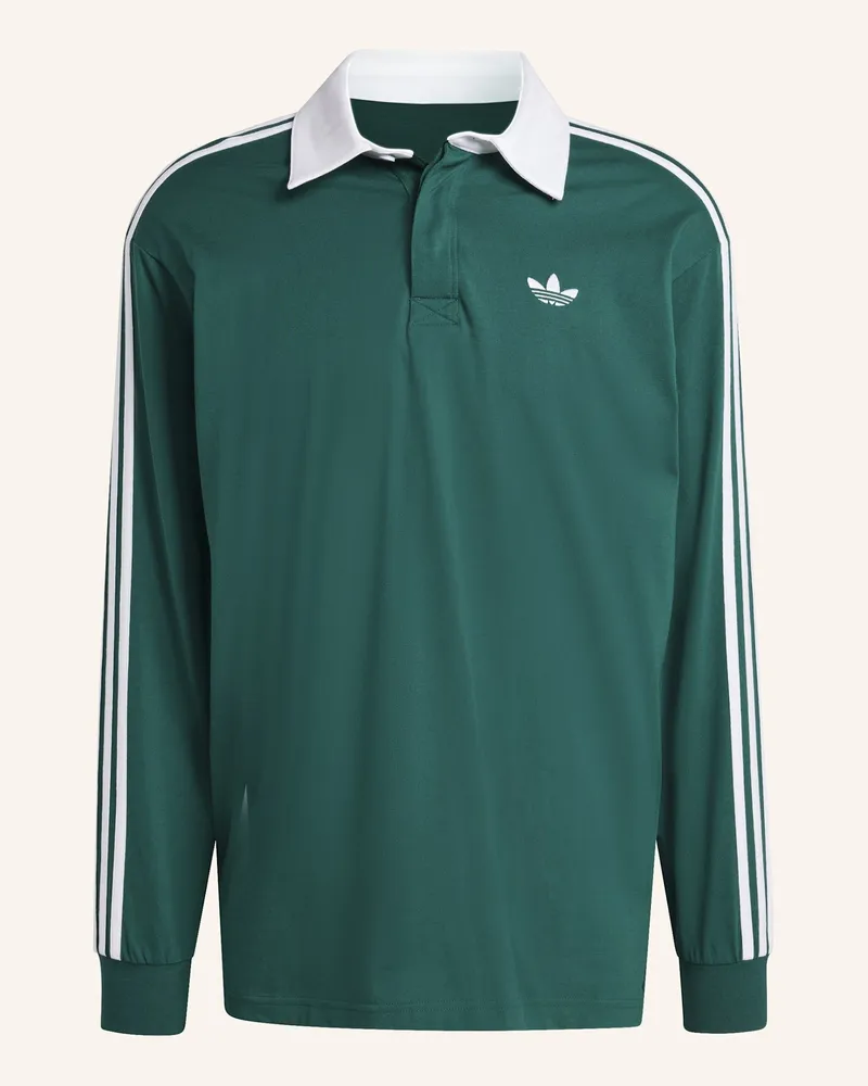 adidas Rugbyshirt 3-Streifen gruen Grün