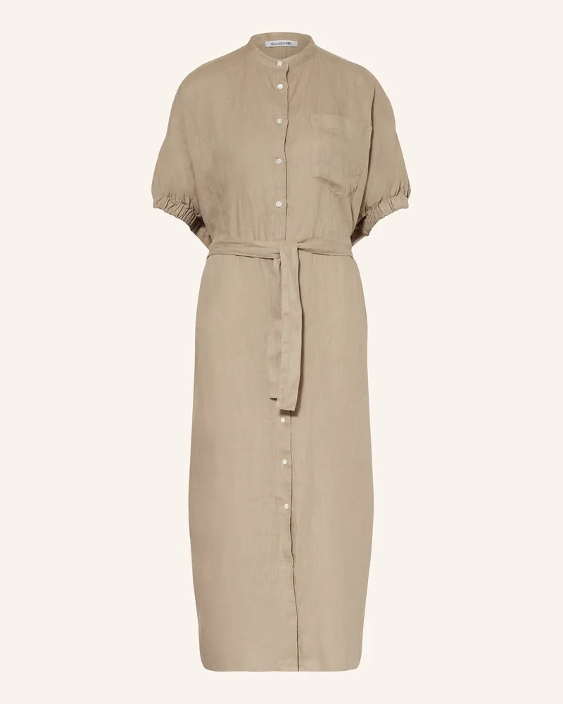 SoSUE Leinenkleid Beige