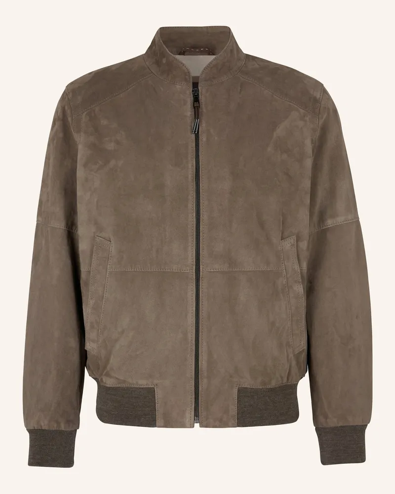 windsor. Lederblouson Grau