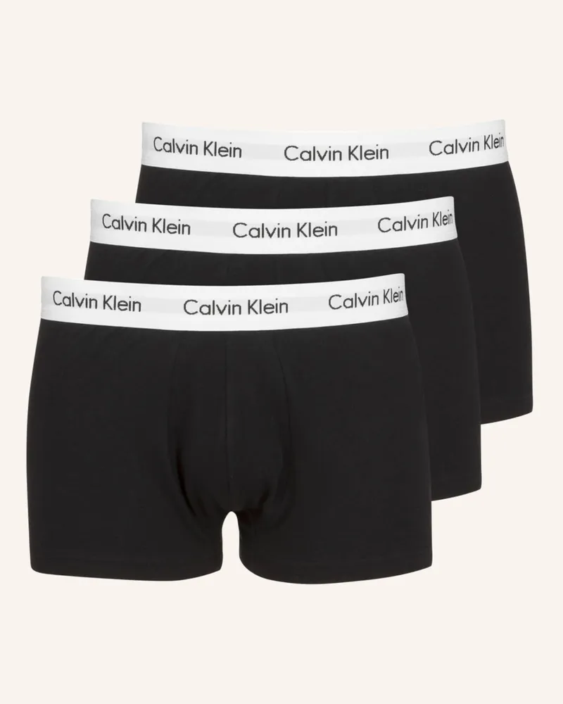 Calvin Klein 3er-Pack Boxershorts Cotton Stretch grau Schwarz