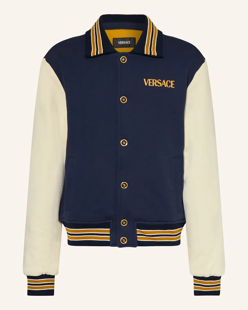 Versace Jersey-Blouson Dunkelblau